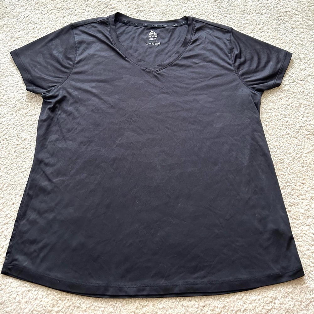 RBX Black Camo Gym Workout Shirt